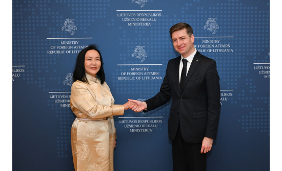 AMBASSADOR N.OYUNDARI MET WITH MR. LAIMONAS TALAT-KELPŠA, POLITICAL DIRECTOR OF THE MINISTRY OF FOREIGN AFFAIRS OF THE REPUBLIC OF LITHUANIA