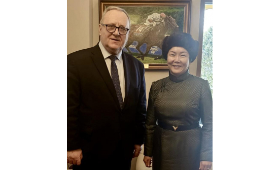 AMBASSADOR N. OYUNDARI MET WITH MAJOR GENERAL PROF. BOGUSŁAW PACEK