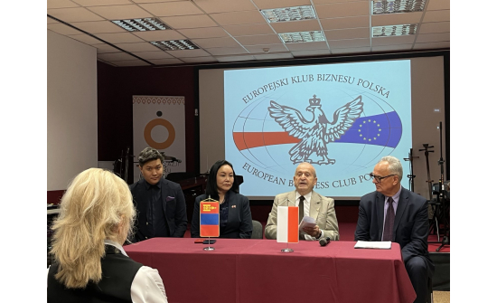 AMBASSADOR N.OYUNDARI PRESENTED THE MONGOLIAN ECONOMY TO POLISH BUSINESSES