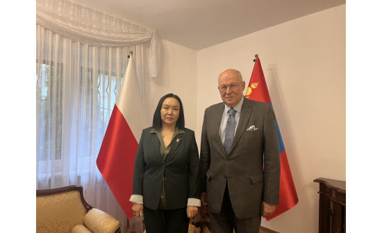 AMBASSADOR N.OYUNDARI RECEIVED DISTINGUISHED POLISH ARCHITECT DR CZESŁAW BIELECKI