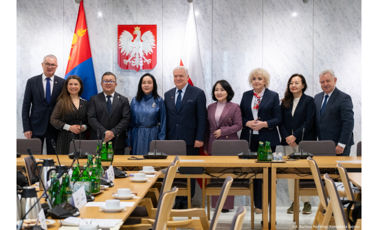 MEMBERS OF THE MONGOLIAN–POLISH PARLIAMENTARY GROUP OF THE STATE GREAT HURAL OF MONGOLIA, CHAIRED BY MR.J. ZOLJARGAL, HELD A MEETING THE POLISH–MONGOLIAN PARLIAMENTARY GROUP OF THE SEJM