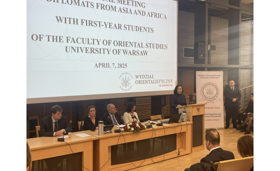 MEETING WITH THE FRESHMAN STUDENTS OF THE UNIVERSITY OF WARSAW